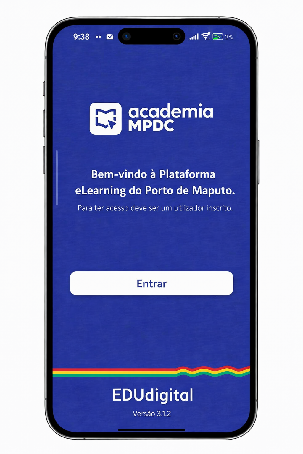 Tela de login academ